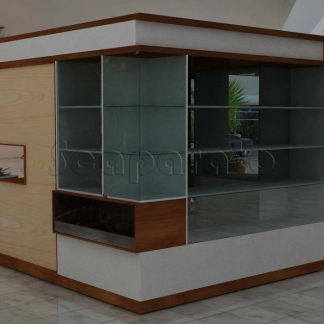 Isla comercial para accesorios