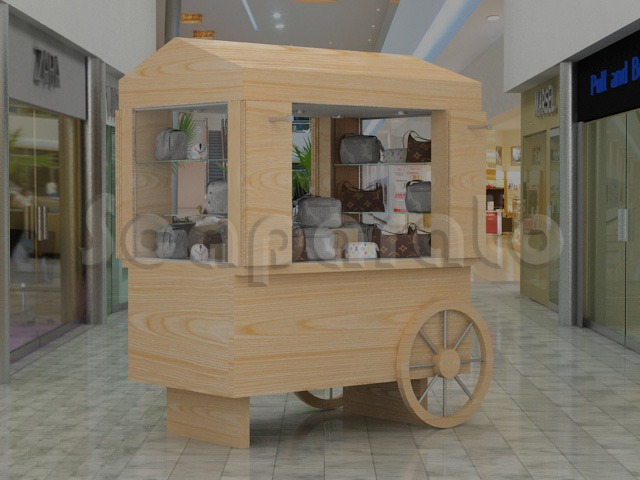 Carreta para centro comercial