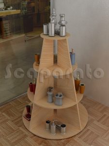 Exhibidor circular conico