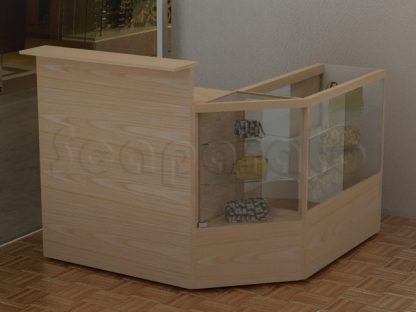 Mostrador modular en L