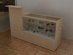 cajas de cobro con vitrinas