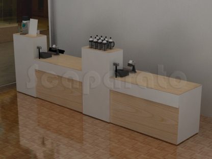 mostrador de madera