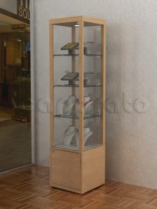 vitrinas de madera para negocio