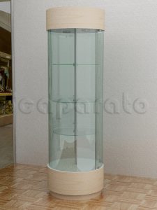 Vitrina circular de torre