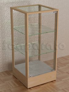 Vitrina baja esquinera