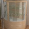 Vitrina vidrio curvo