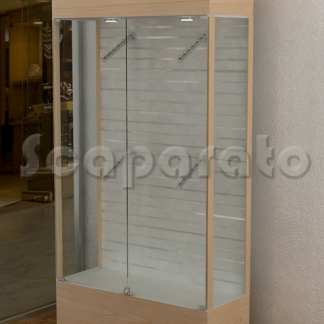 vitrina mostrador de madera