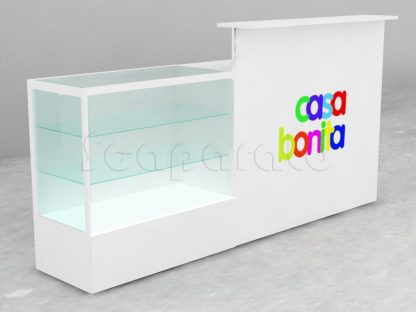 Mostrador de Cobro con Vitrina