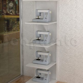 exhibidor de pared con repisas