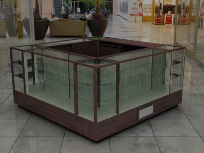 display cases kiosks