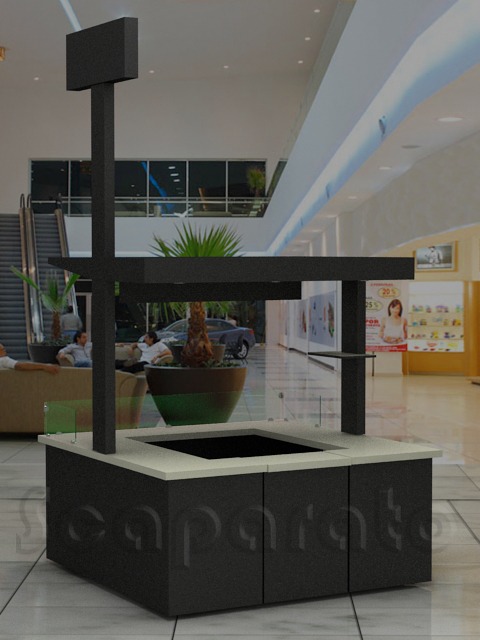 kiosko comercial para venta de alimentos
