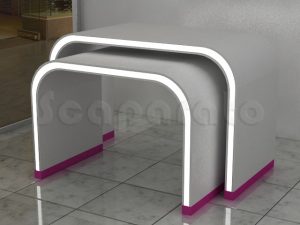 Mesa exhibidoras