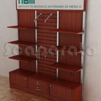 Exhibidor comercial de repisas