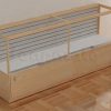 slatwall cvounter display case