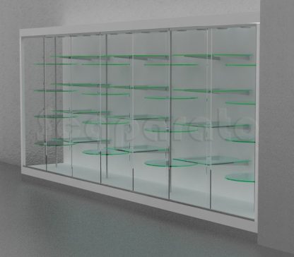 showcase wall with shelves
