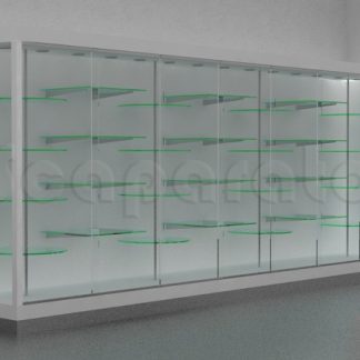 Vitrina de cristal de pared