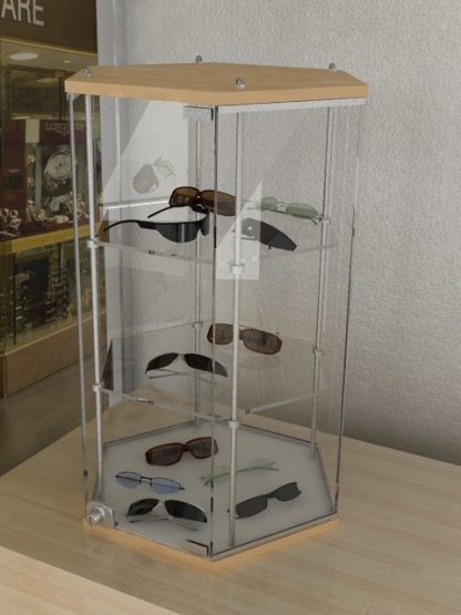 vitrina de mesa comercial