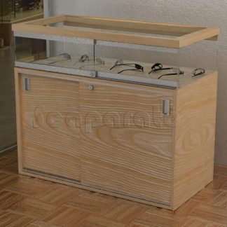 Vitrina con puertas corredizas