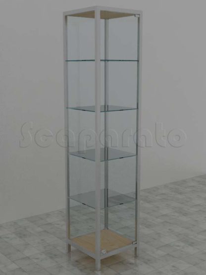 Aluminum tower display case