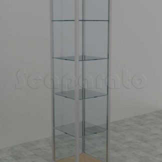 Aluminum tower display case