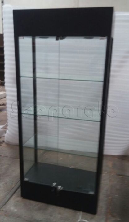 Complete height display cases