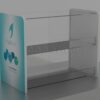 Counter table acrylic display