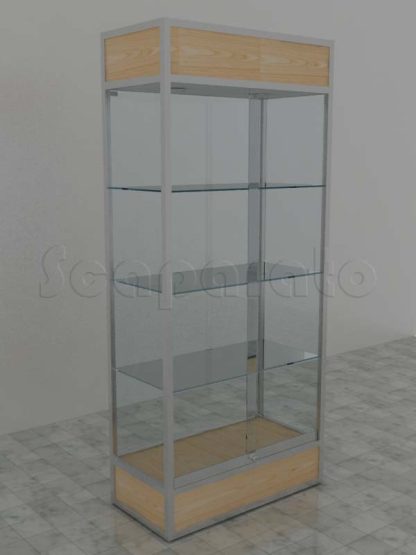 Vitrina alta de aluminio