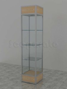 Vitrina de torre de aluminio