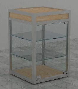 Vitrinas de mesa de aluminio