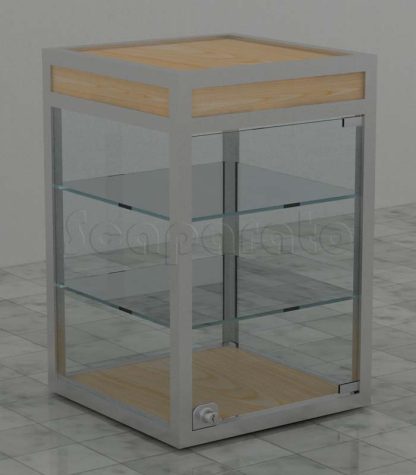 Vitrinas de mesa de aluminio