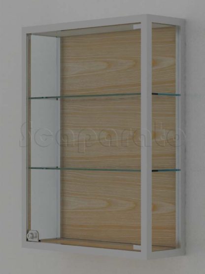 Wall mounted aluminum showcase