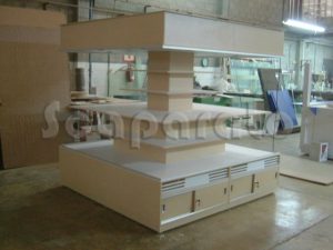 Mostradores para centros comerciales