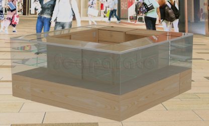 Counter Showcases Display Kiosk