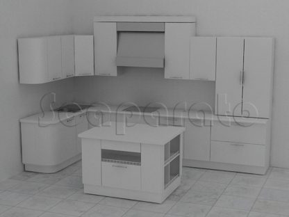 Cocinas sobre volumen