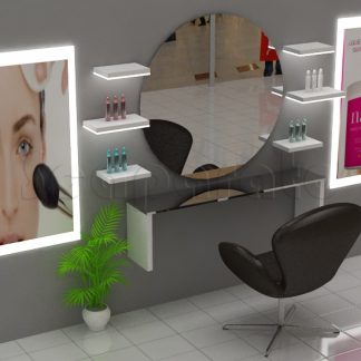 Mobiliario para peluqueria sobre diseño