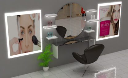 Mobiliario para peluqueria sobre diseño