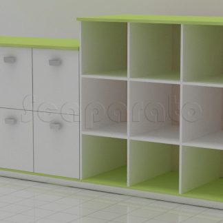 Anaqueles de madera para panaderia