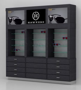 Exhibidores de anteojos para opticas