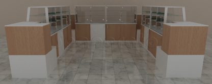 Vitrinas modernas para panaderia