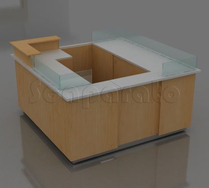 Isla comercial para venta de comida