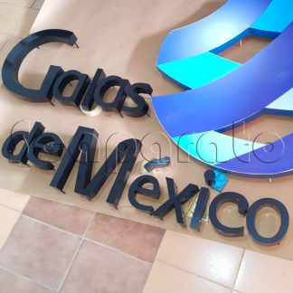 caja de luces con letras