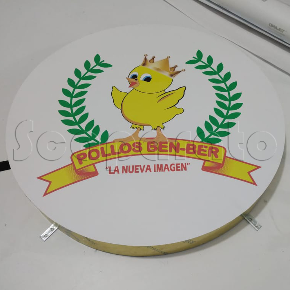 caja de luz de acrilico