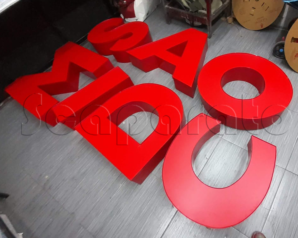 letras 3d de acrilico