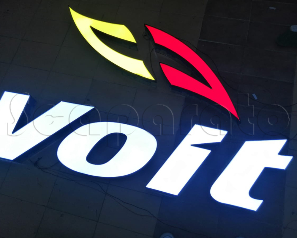 letrero caja luminosa