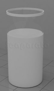 Vitrina capelo cilindrica