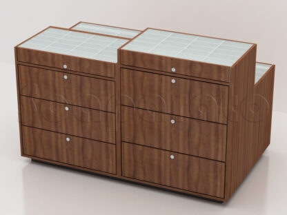 Mesa exhibicion armazones